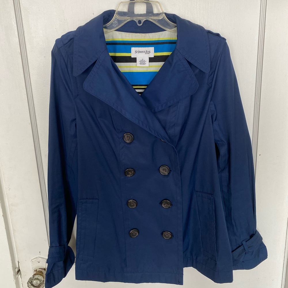 Navy blue St. John’s Bay Coat